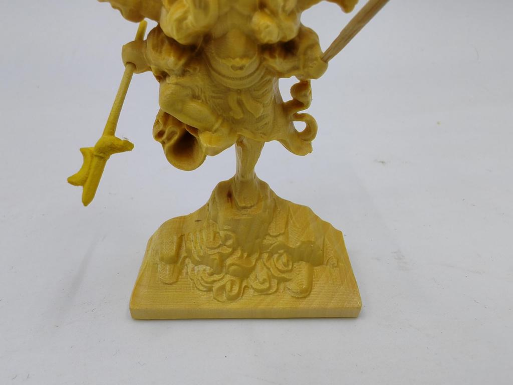 Миниатюрная статуэтка Будды Усусамы общей высотой Эзотерический буддизм божества-хранителя деревянная резная статуэтка Будды Мио-о самшит, 7,2 см -