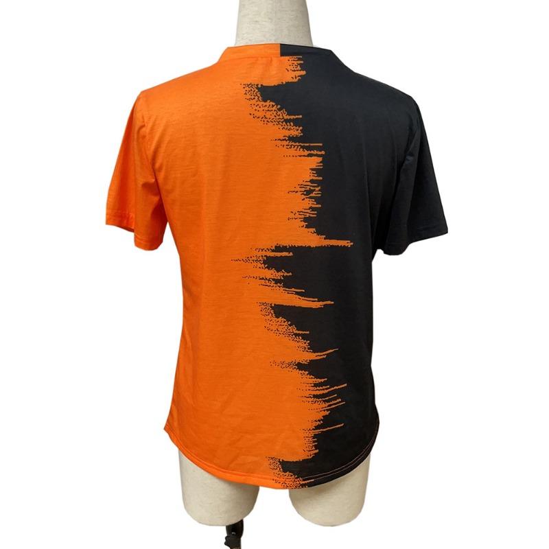 Летние женские футболки Plus контрастного цвета с V-образным вырезом, свободные, повседневные, с короткими рукавами, женские