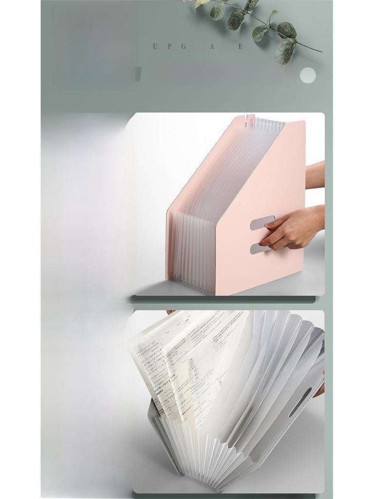 Portable Multi-Layer Accordion Folder: Large Capacity Student File and Test Paper Organizer