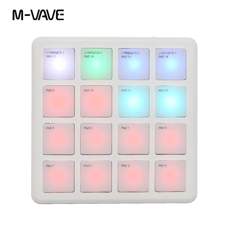 Portable RGB MIDI Drum Pad DJ Keyboard Controller