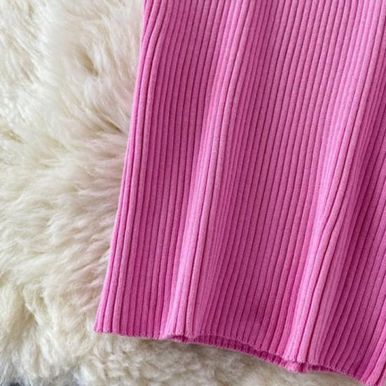 Женское осенне-весеннее платье трикотажное облегающее эластичное полосатое платье с V-образным вырезом в винтажном сплошном цвете с узкой талией противоусадочное платье-футляр миди с длинным рукавом вечерние