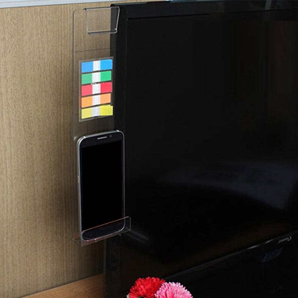 30x8cm Monitor Memo Board Transparent Memo Pad Holder Computer Side Panel Board Work Schedule