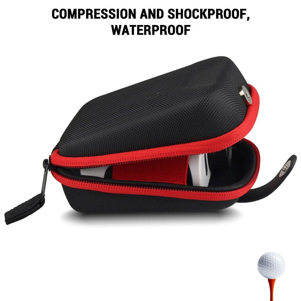 Premium Shockproof Golf Rangefinder Case Carabiner Compact Range Finder Bag EVA Hard Cover Durable Carrying Storage Case Outdoor