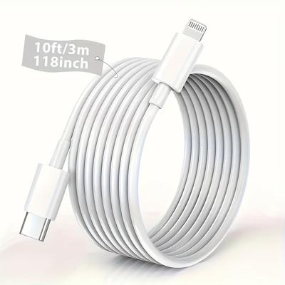 1 шт. USB C - Lightning кабель передачи данных сертифицированный MFI для быстрой зарядки iPhone Type C - Lightning для iPhone 14 13 12 11
