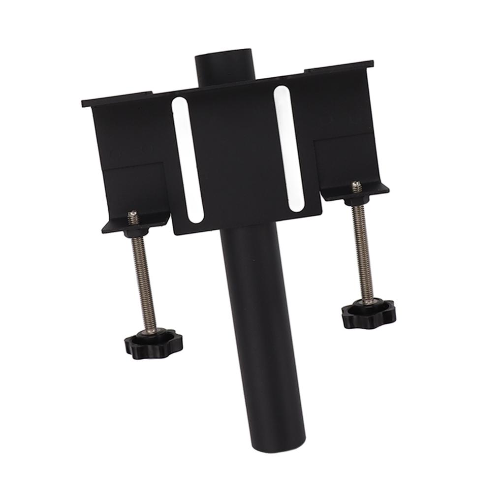 Pickup Flagpole Mount Firm Support Steel Universal Truck Flagpole Holder for Most Pickups Black