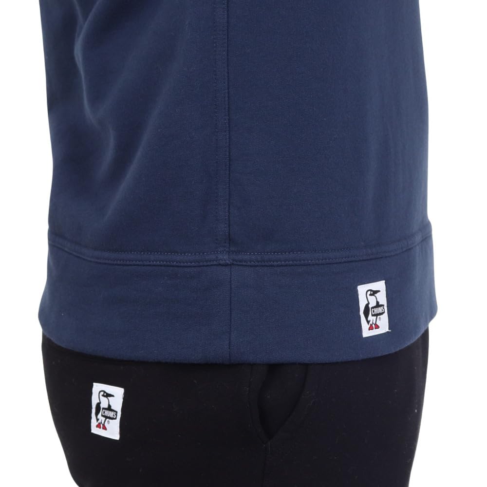 Толстовка с логотипом Crew Top [Chums] мужская темно-синяя×белая