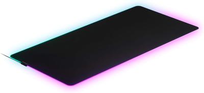 SteelSeries Коврик для игровой мыши с большой RGB-подсветкой, резиновая основа x 59 см x QcK Prism 3XL 63512, нескользящий 12,2 см 0,4 см