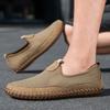 Breathable Men Outdoor Soft Bottom Walking Shoes Summer Slip On Designer Loafers Casual Leather Hot Sale Driving Flats