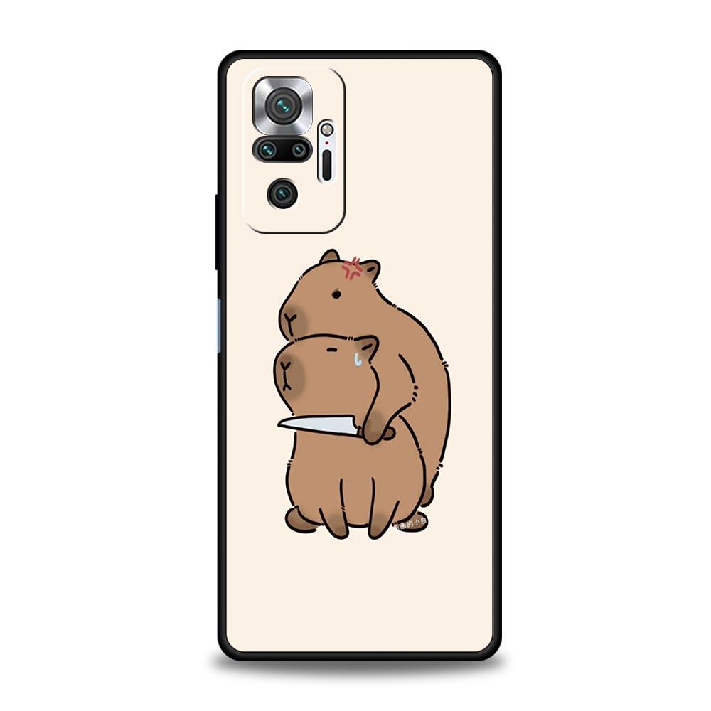Чехол для телефона с изображением капибары для Xiaomi Redmi Note 13 12 5G 11 10 Pro 4G Plus 9S 9 8 7 9T 8T 10C 9C 9A 5G, мягкий силиконовый чехол