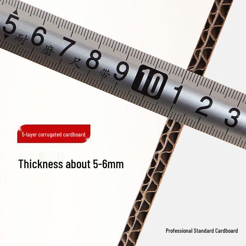 Extra Thick Corrugated White Cardboard for DIY Crafts and Children's Projects