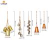 Christmas Bell, Gold Bells Metal Vintage Bells with Jute Hanging Rope, Lucky Bells Decoration for Christmas Weddings Anniversary