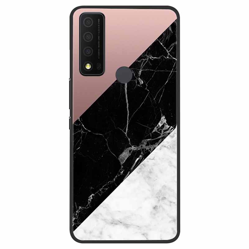 Для TCL 30 XE 5G Чехол Мраморный Кот Мягкий Силиконовый Задний Чехол для Телефона TCL 30 XL 30V 5G Чехол TCL30 XE T767W 30XE 5G Coque Funda Сумка