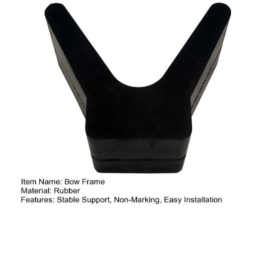 Упор на прицеп для лодки, устойчивая поддержка, V-образная рама для носа с креплением ролика 2 дюйма, ширина 4 дюйма, V-образный проем, не оставляющий следов, защита от ржавчины, упор для носа лодки