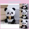 Charming Cartoon Panda Keychain Colorful Plush Doll With Soft Pp Cotton Filling