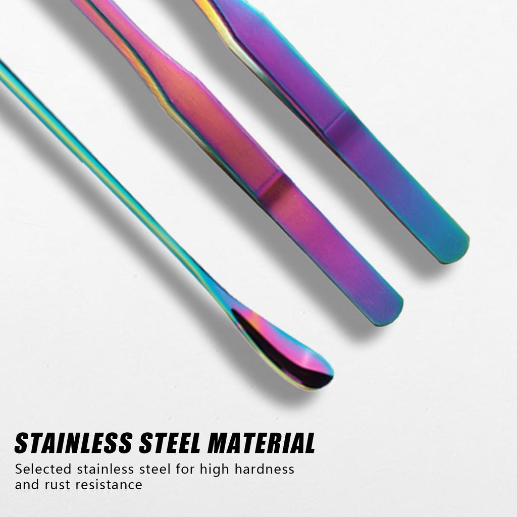 4pcs Reptile Feeding Tongs Aquascaping Tools Set for Pets Crab Turtle Planting Tweezers Stainless Steel Pet Feeding Clamp