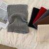 Korean Style Knitted Scarf Solid Color Pullover Wool Bib Retro Turtleneck Fake Collar  Student