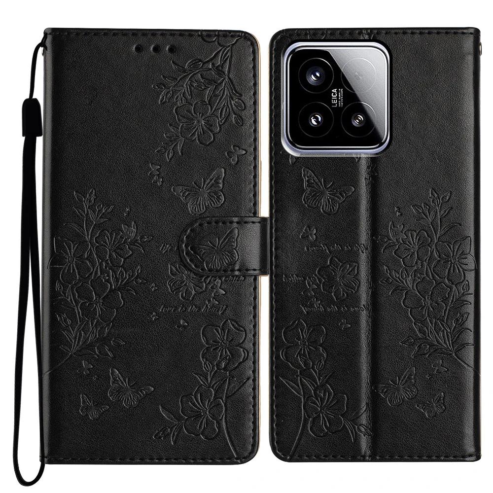 Кошелек-чехол для Xiaomi 15 14T 13T Poco C75 C65 Redmi 14C 13C 12C 11A A4 A3 Pro Redmi Note 14 13 Pro Plus 12 12S Подставка Откидная крышка