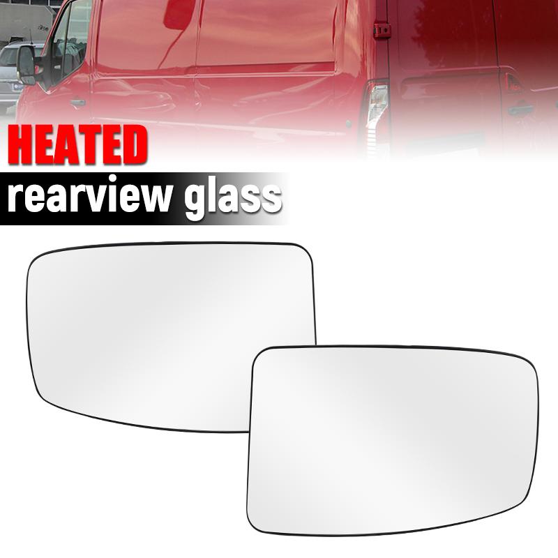 Rearview Mirror Glass W/ Back Plate Heated For Nissan NV400 2011- Renault Master 3 2010- Opel /Vauxhall Movano 2010-