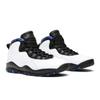 Air Jordan 10 Retro 'Orlando' 2018 (Unisex) White / Black-Royal-Metallic Silver Vintage Basketball Shoes 310805 108