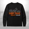 Для Harley-Davidson FXSTB и FXSTBI Softail Night Train - Футболка с длинным рукавом