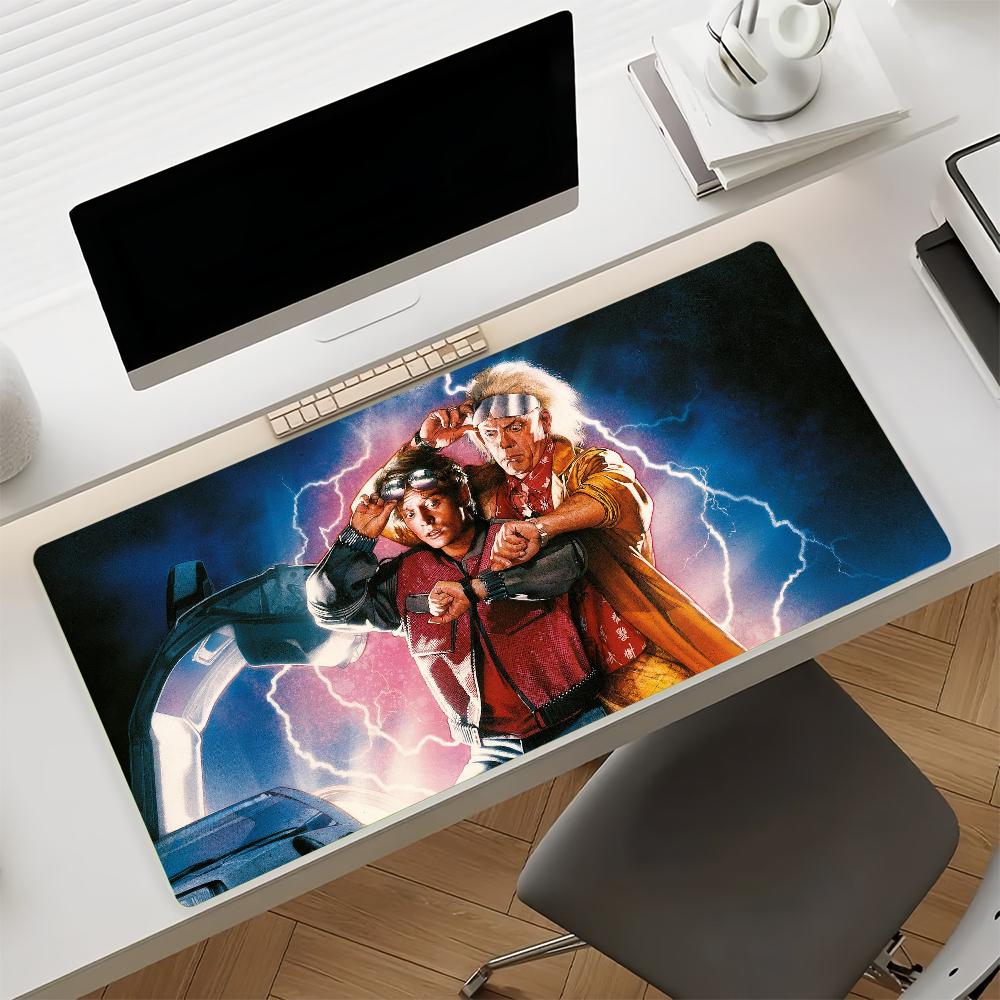 Movie Back To The Future Mouse Pad Non-slip Rubber Gamer Balance Computer Mat Decoracion Deskmat Laptop Office Large