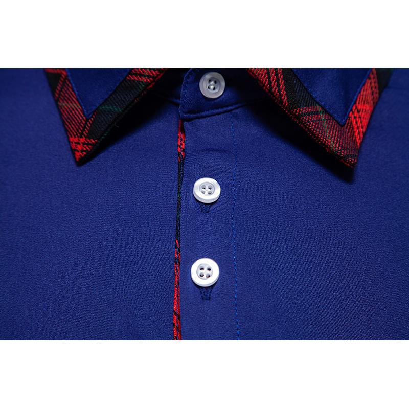 Осеннее новое поступление мужская клетчатая рубашка с длинным рукавом в стиле колор-блок, повседневная деловая рубашка в стиле пэчворк для мужчин, повседневная рубашка для офиса, работы в социальных сетях