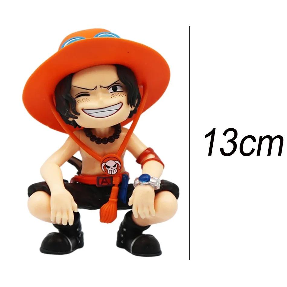 One Piece Портативный Луффи Зоро Портгас Д. Эйс Сидящая Ямато Q-Версия Модный Игровой Мультяшный Аниме Украшение для Автомобиля Периферийные Подарки