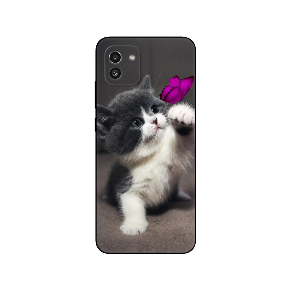 Чехол для Samsung Galaxy A03 164,2 мм, задняя крышка для GalaxyA03 Global A 03 A035, чехол для телефона, мягкий силиконовый бампер, черный чехол из ТПУ