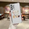 Мультяшный милый чехол-накладка для телефона с кошкой для Samsung Galaxy A15 A13 A26 A24 A52 A17 A33 A16 A35 A36 A25 A21s