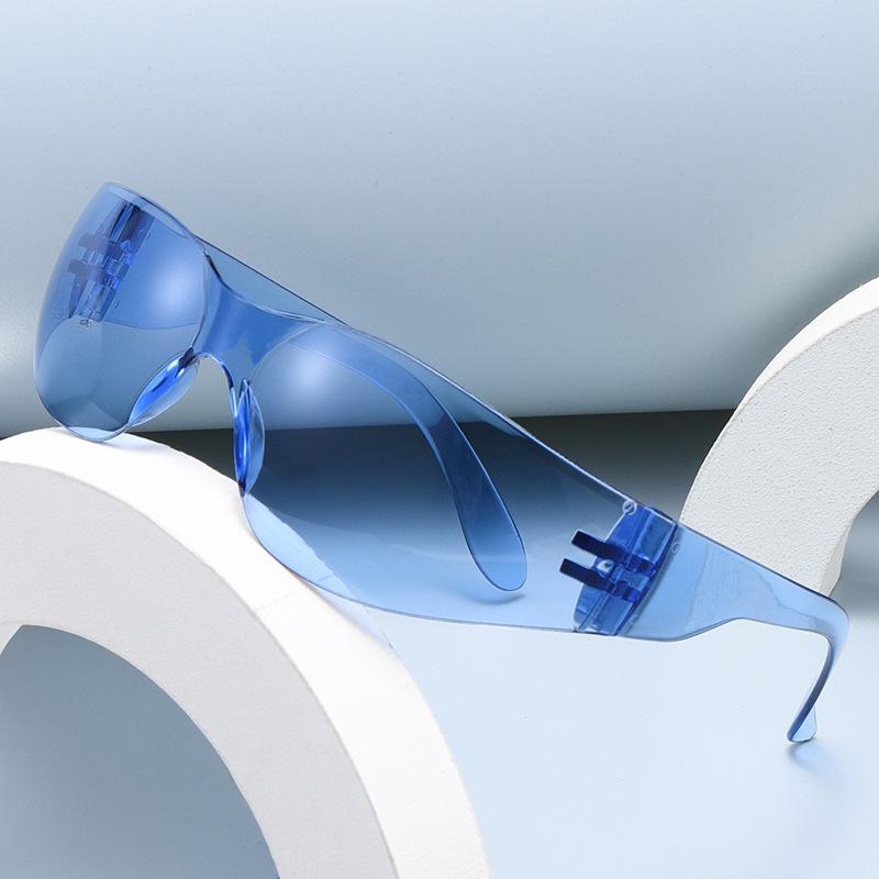 Новые солнцезащитные очки для велоспорта Спорт на открытом воздухе Очки для велоспорта Очки для ветрового стекла Очки унисекс Спортивные очки без оправы UV400 для езды