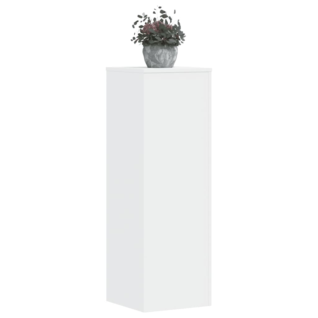 Plant Stand Set 2 pcs White 33 x 33 x 100 cm Engineered Wood