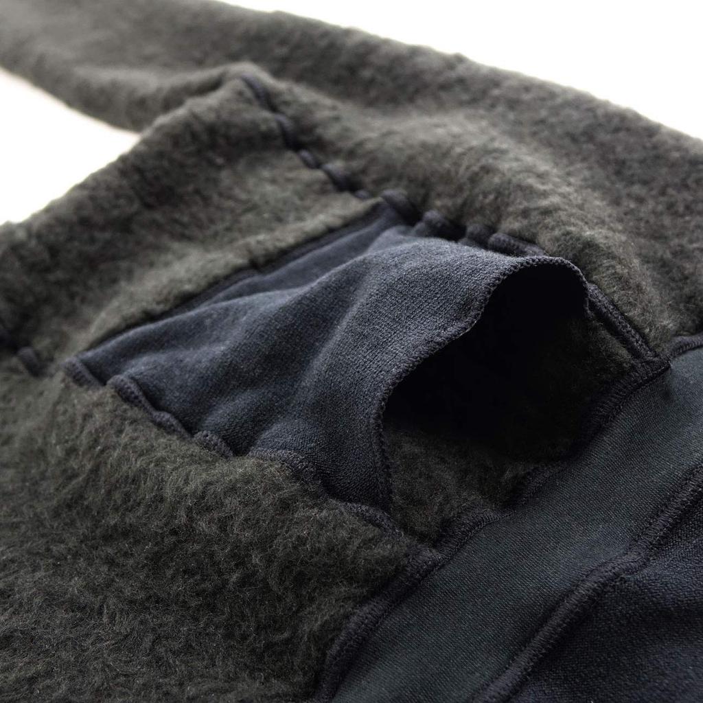 Mochihada SPORTS BB Undertights with Belly Size for Motorcycle and Camping Warmer, LL, Black, Men's Leggings, Underwear, Fleece-Lined, Fishing,