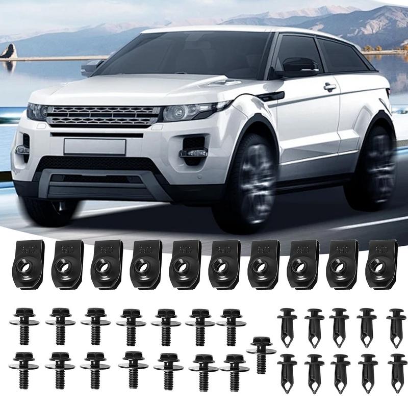 Болты для кузова автомобиля и зажимы для гаек-скобы Зажимы-фиксаторы Заклепочные зажимы Автомобильные аксессуары Зажимы для бампера Бампер Двигатель Капот Защитная панель