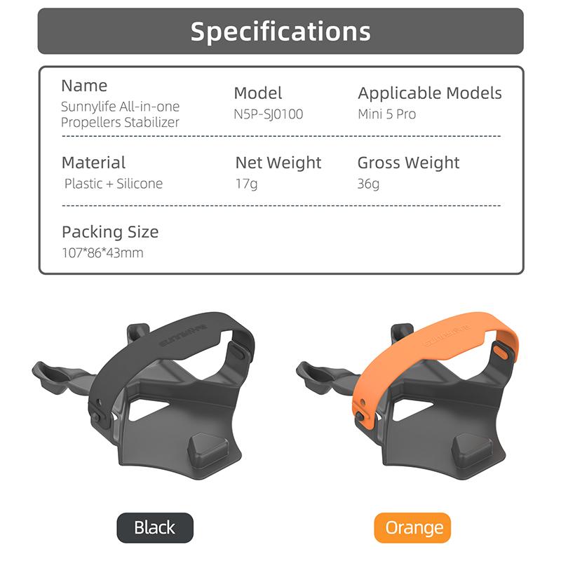 Propeller Holder Stabilizer & Foldable Landing Gear for DJI Mini 5 Pro Quick Release Drone Accessories