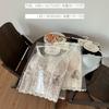 French pure lace V-neck suspender underwear sexy back integrated cup inner and outer wear slim vest