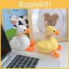 Adorable Plush Duck Scarf Toy Mini Keychain Wedding Toss Gift Cute Animal Doll