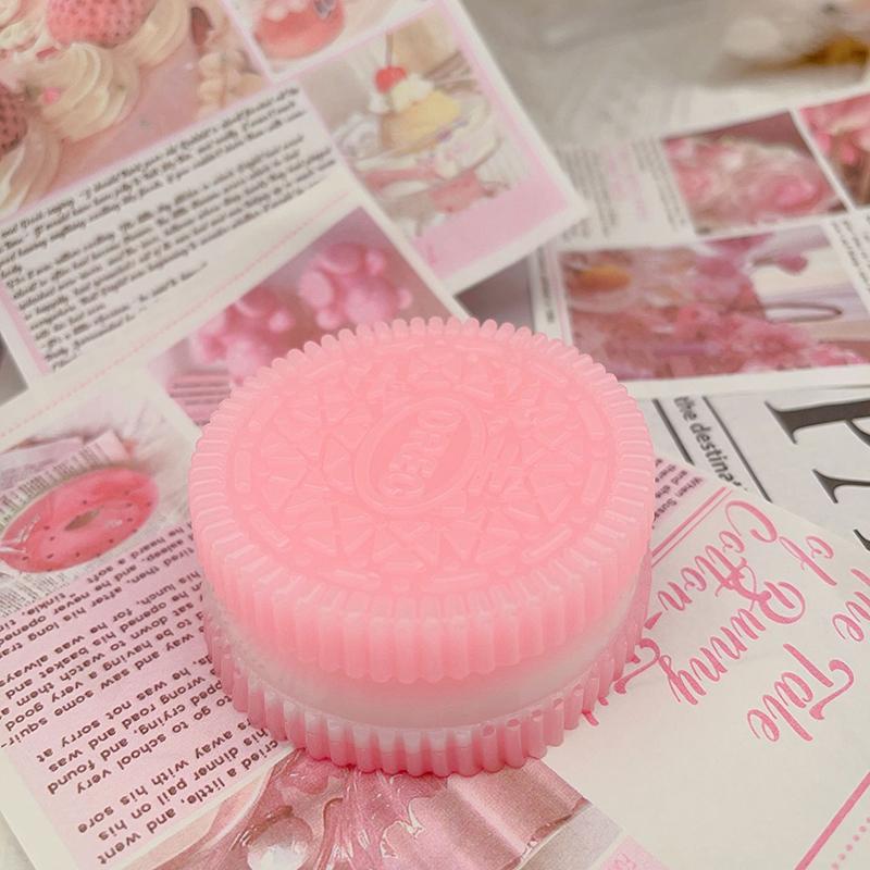 1Pc Soft Sticky Stress Relief Relax Toys Squeeze Biscuit Toys Decompressing And Pinching Slow Rebound Biscuit Squeezing Toys