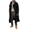 New Autumn and Winter Men's Long Woolen Coat Extra Long Over The Knee Coat