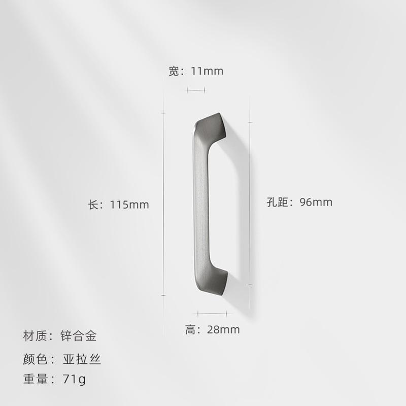 WV Kitchen Cabinet Storage Handles Modern Cupboard Gold Brass Cabinet Door Handles Gray Drawer Knobs Kitchen Furniture Hardware