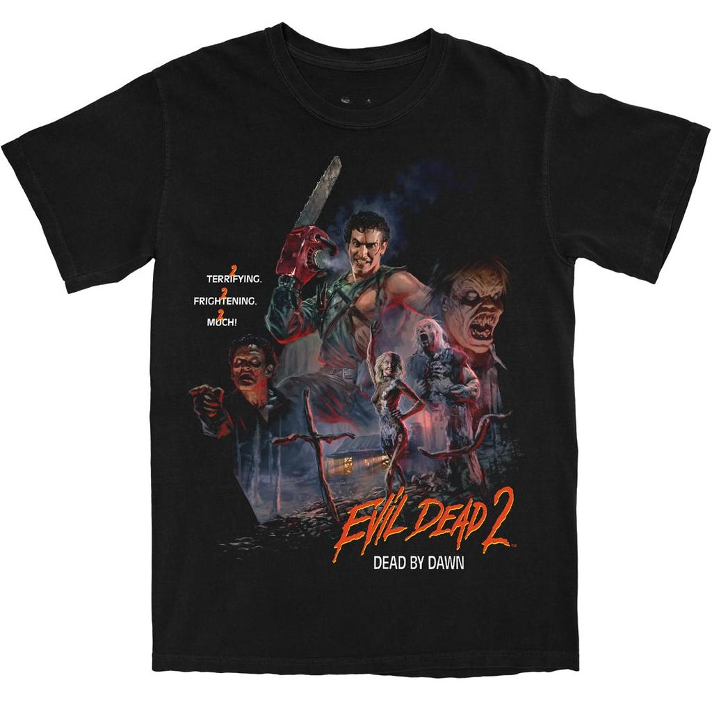 Evil Dead Dead By Dawn Horror Movie Graphic T Shirt Classic Cult Ash Williams Streetwear Cotton Tee