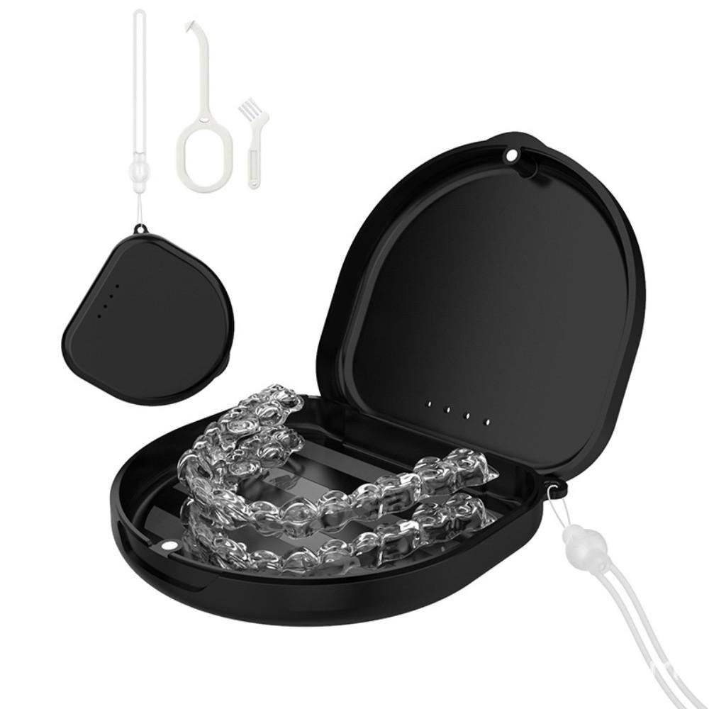 Portable Dental Retainer Case Vent Holes Teeth Retainer Container for Orthodontic Use