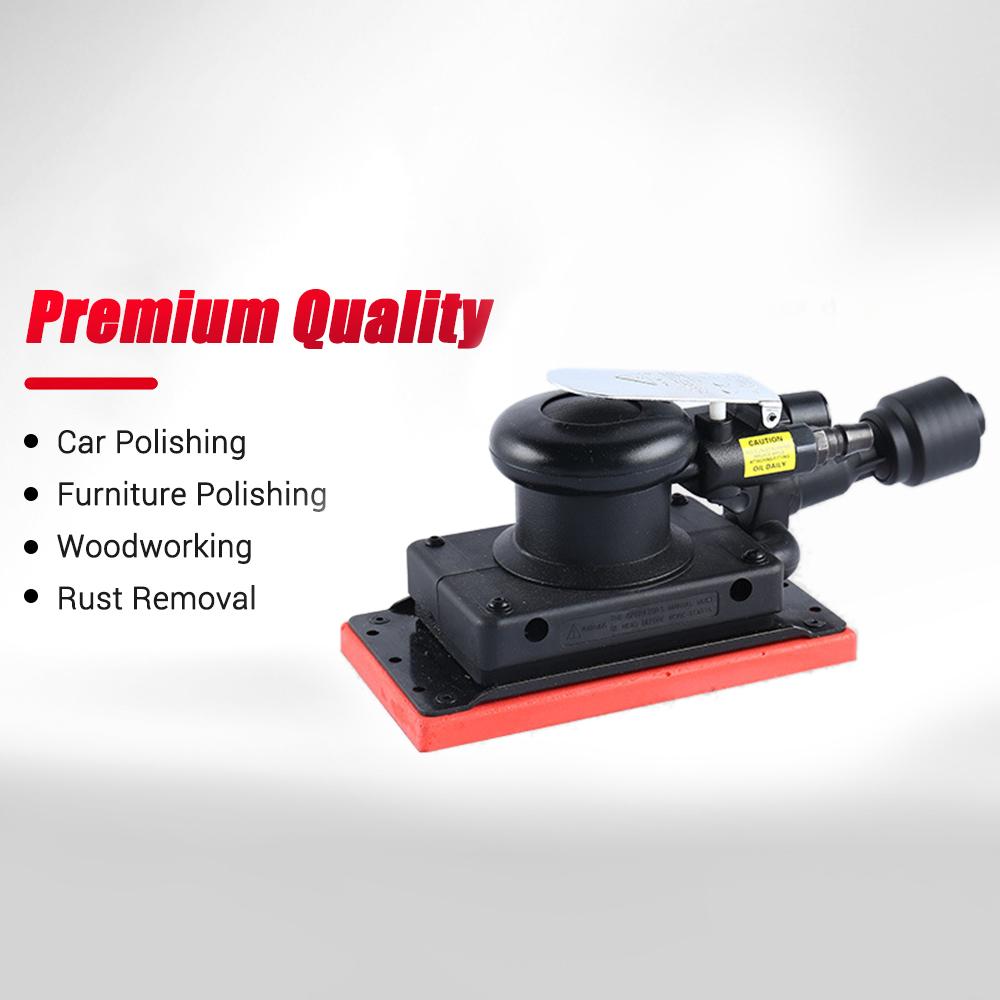 Мини-эксцентриковый пневматический шлифовальный станок с основанием 90x175 мм, самопылесос, высокоскоростной пневматический шлифовальный станок