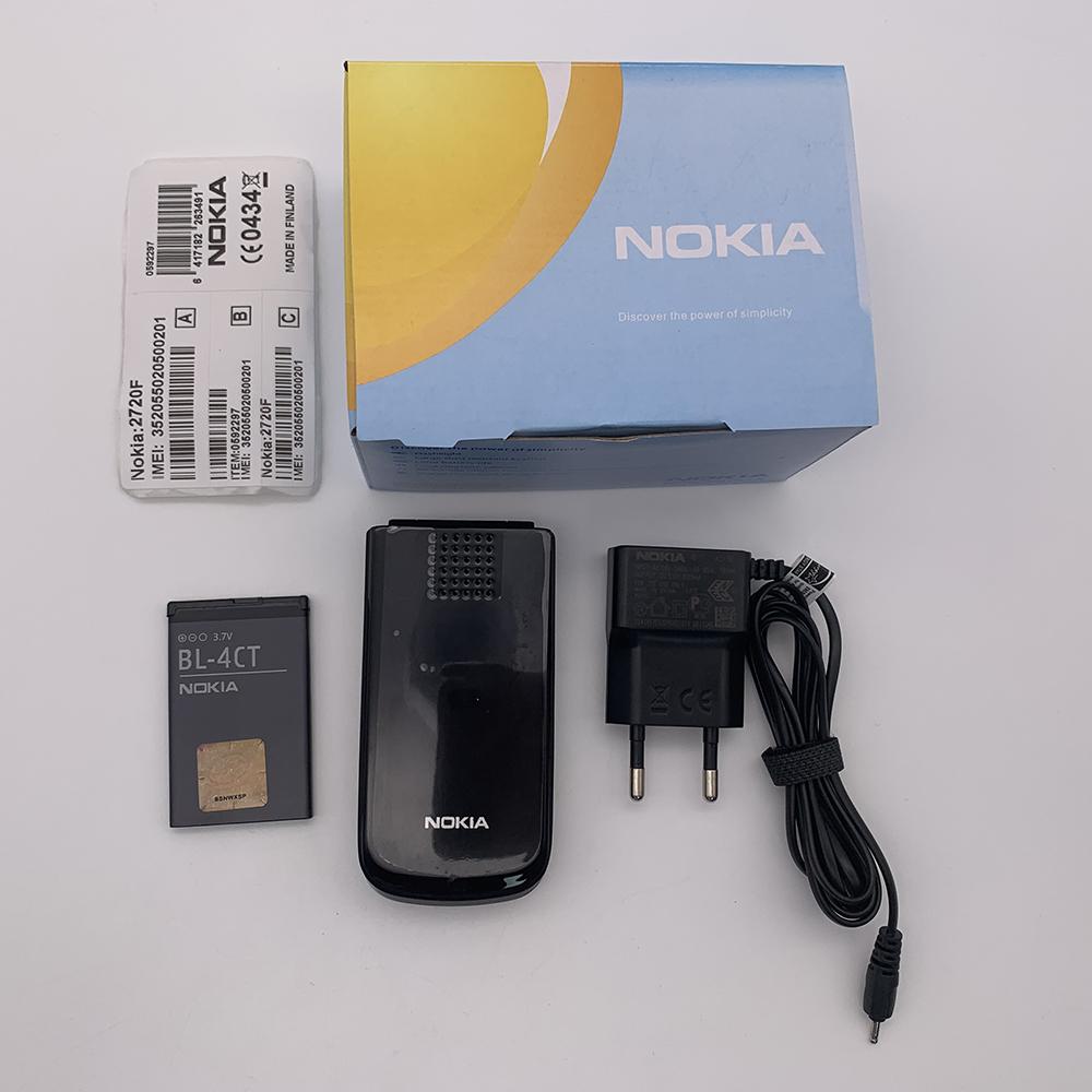 Восстановленный оригинальный мобильный телефон Nokia 2720 Fold с 1 SIM
