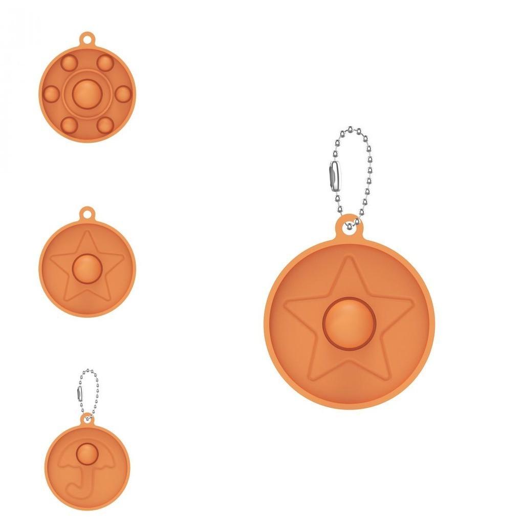 Игра в кальмара Поп Ит Простая ямочка Пузырьковый брелок-подвеска Непоседа для снятия стресса Веселье