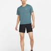 Nike Мужская футболка для бега Серо-зеленая CU5993-387