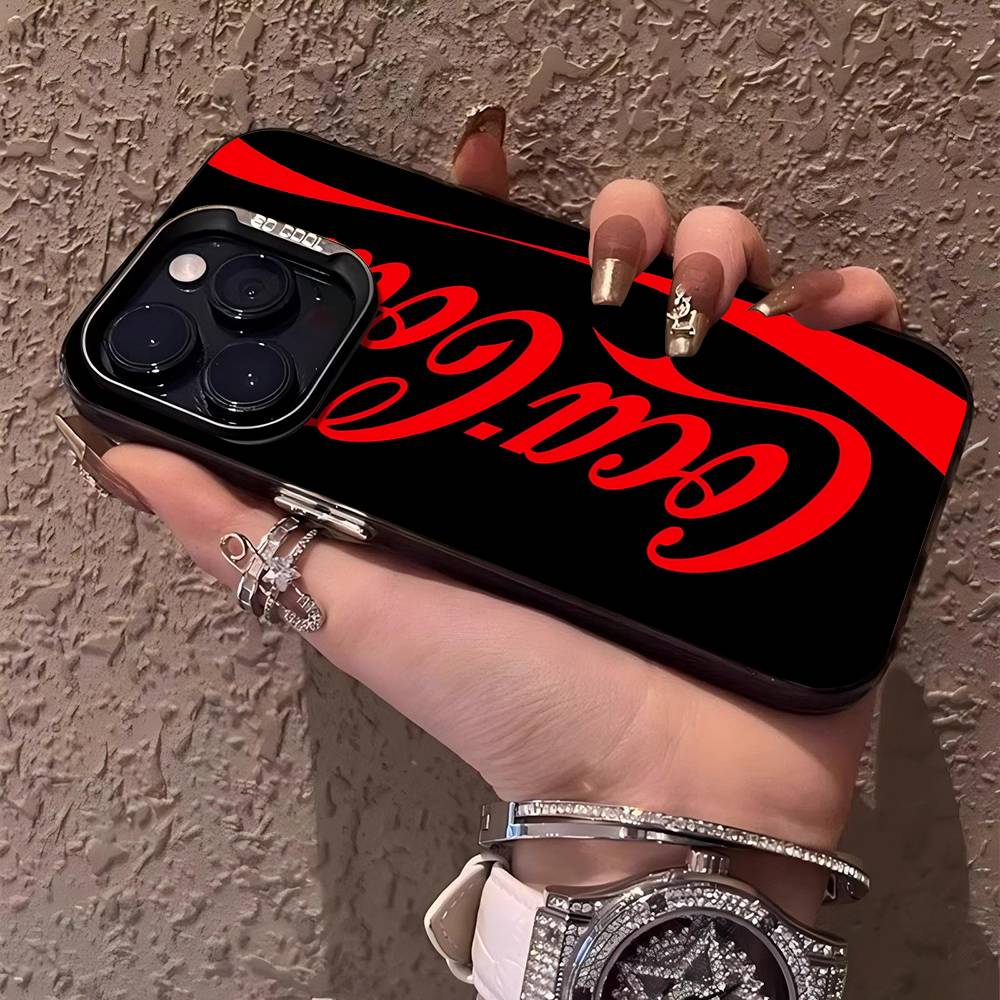 C-Coca C-cola Винтажный Логотип Для IPhone 17 16 15 14 13 12 11 Pro Max Plus Матовый Цветной Задний Чехол Для Телефона