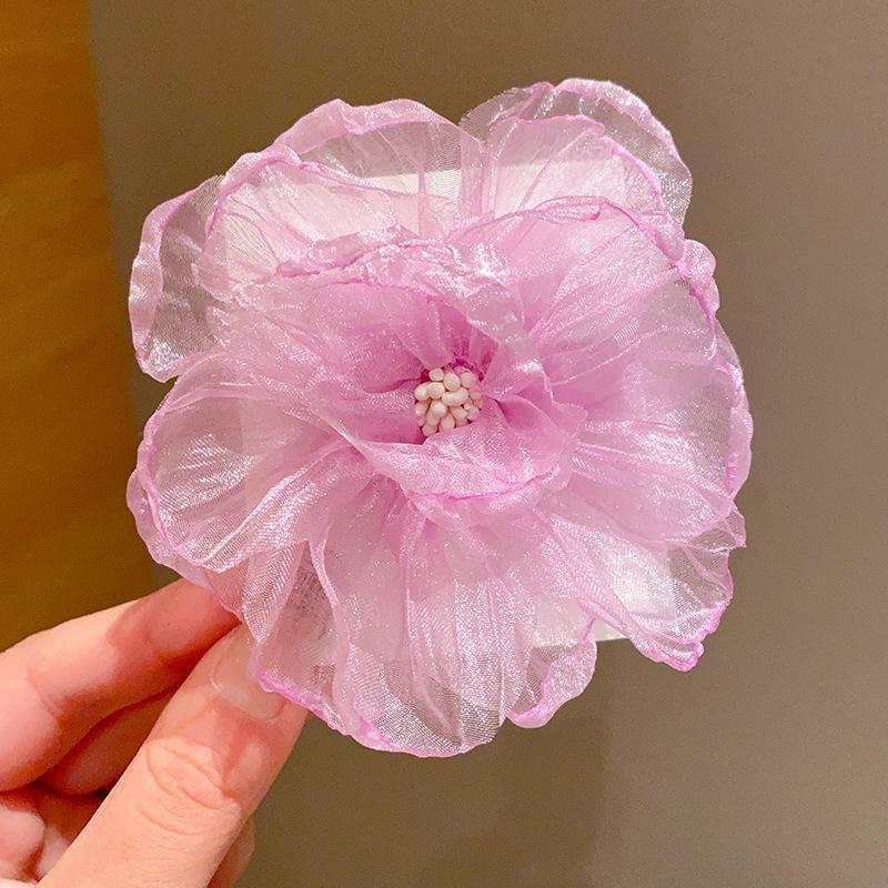 Детская заколка для волос с цветком, супер-сказочная красавица, заколка для маленькой девочки, летняя заколка для девочки, украшение для волос, детская заколка для волос