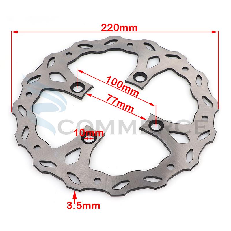 Motorcycle 180mm 190mm 220mm Front Rear disc brake plate Rotor For 125cc 140cc 150cc 160cc Quad Pit Dirt Bike Motocross parts