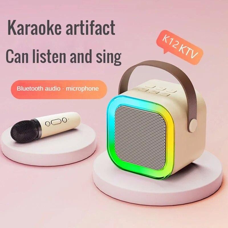 Домашний караоке-микрофон KTV, беспроводной динамик, высококачественный Bluetooth-аудио, маленький профессиональный детский динамик для пения, колонка