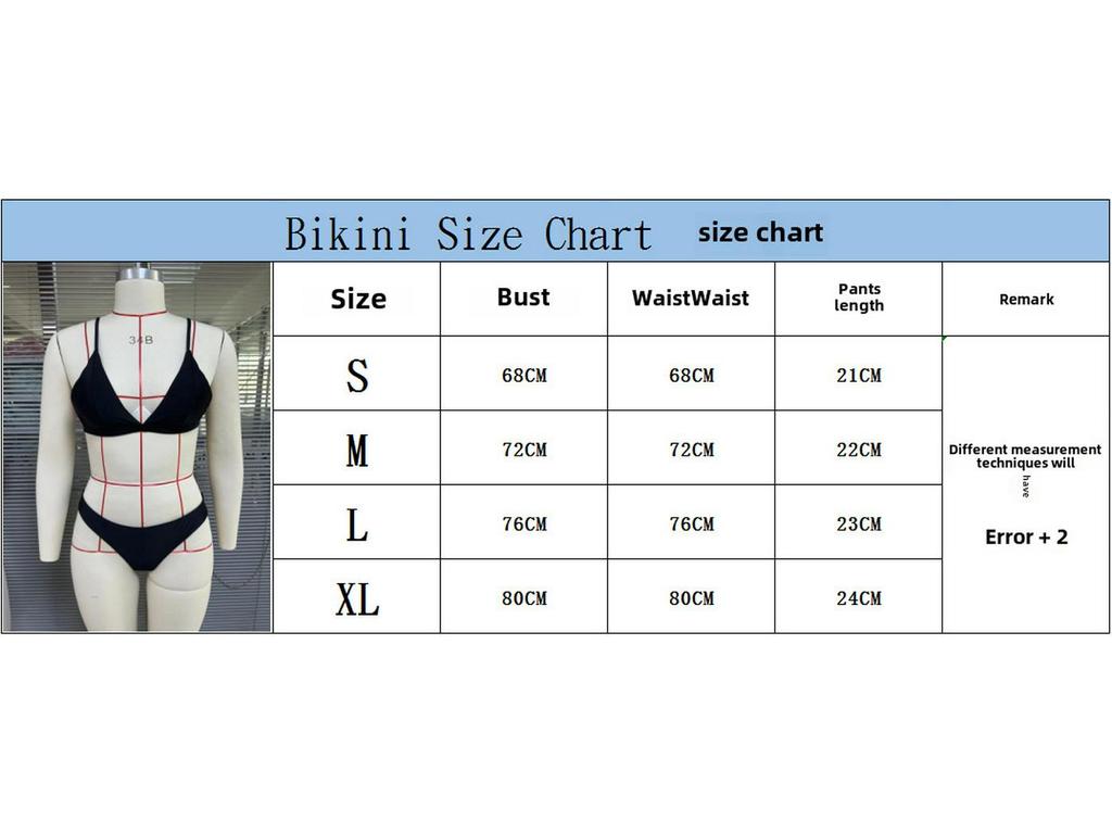 Европейский и американский многоцветный купальник бикини большого размера с треугольными чашками и съемными вкладышами